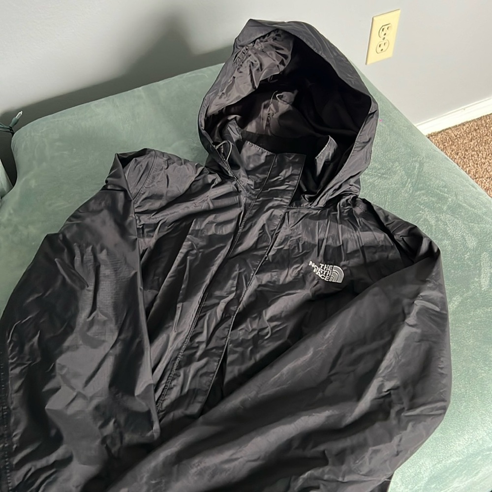 The north face black windbreaker